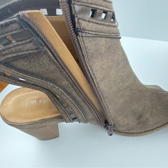 Maurices Block Heeled Shoes Glenda Sz 8.5M Zipper Side - Picture 8 of 12